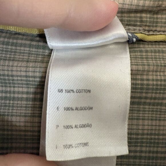 The North Face Shirt Men's XL Green Button Up Long Sleeve Pocket 100% Cotton - Picture 6 of 11